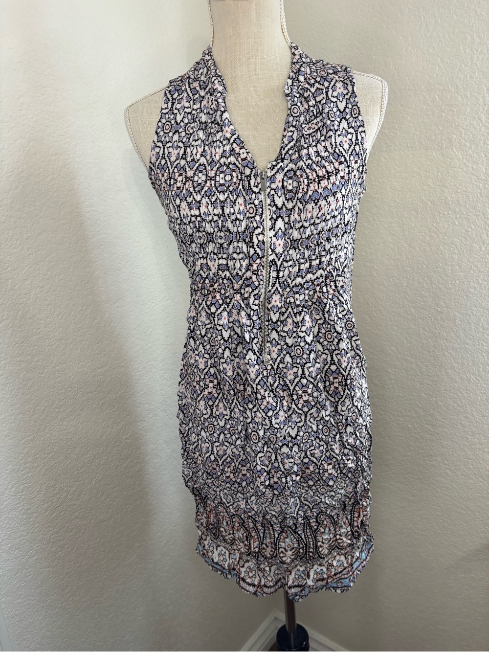 Hope & Harlow Sleeveless Boho Print Dress